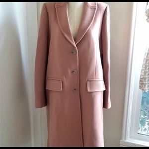 Madewell Swing Coat Pink Sz 8